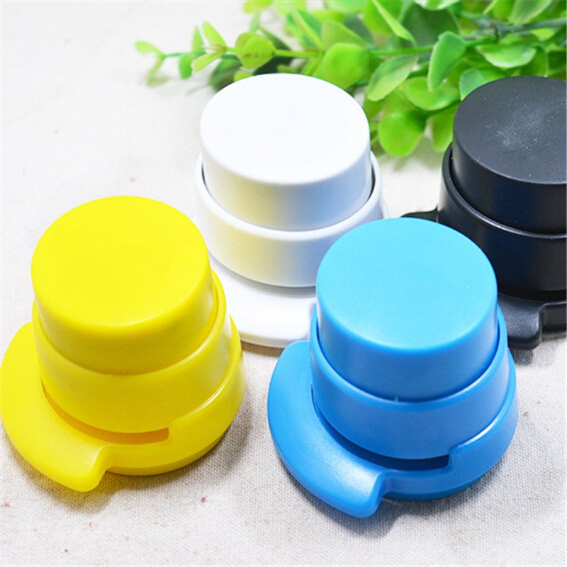 1Pc Office Staple Free Stapleless Stapler Mini Cute Book Stapleless Stapler Paper Binding Binder Paper clip