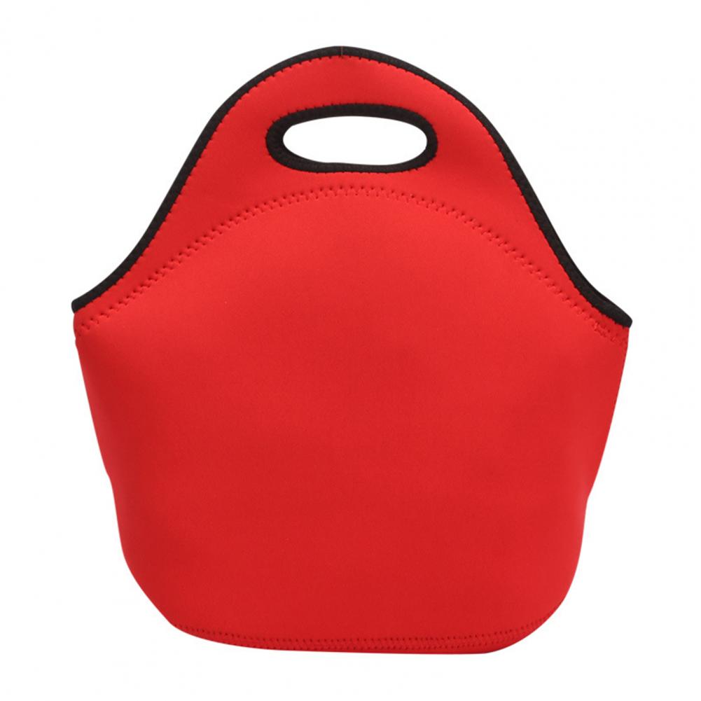 Geïsoleerde Tas Grote Capaciteit Draagbare Lunch Tas Outdoor Bento Opslag Tote Pouch Voor Outdoor Picknick Camping: Rood