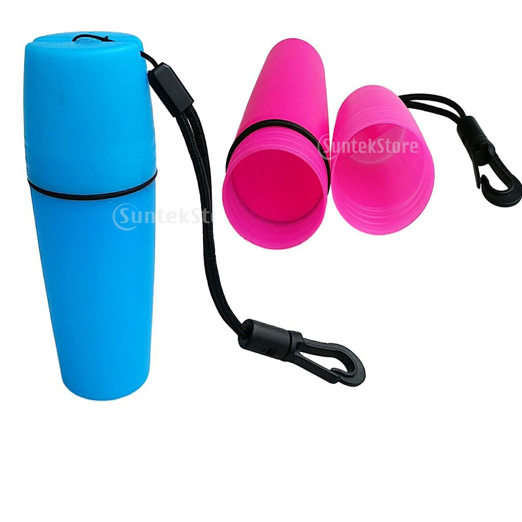 Waterdichte Fles Met Lanyard Haak 30Cm Capsule Houder Organizer Container Box Voor Duiken Kayak Kano Surfen Snorkelen