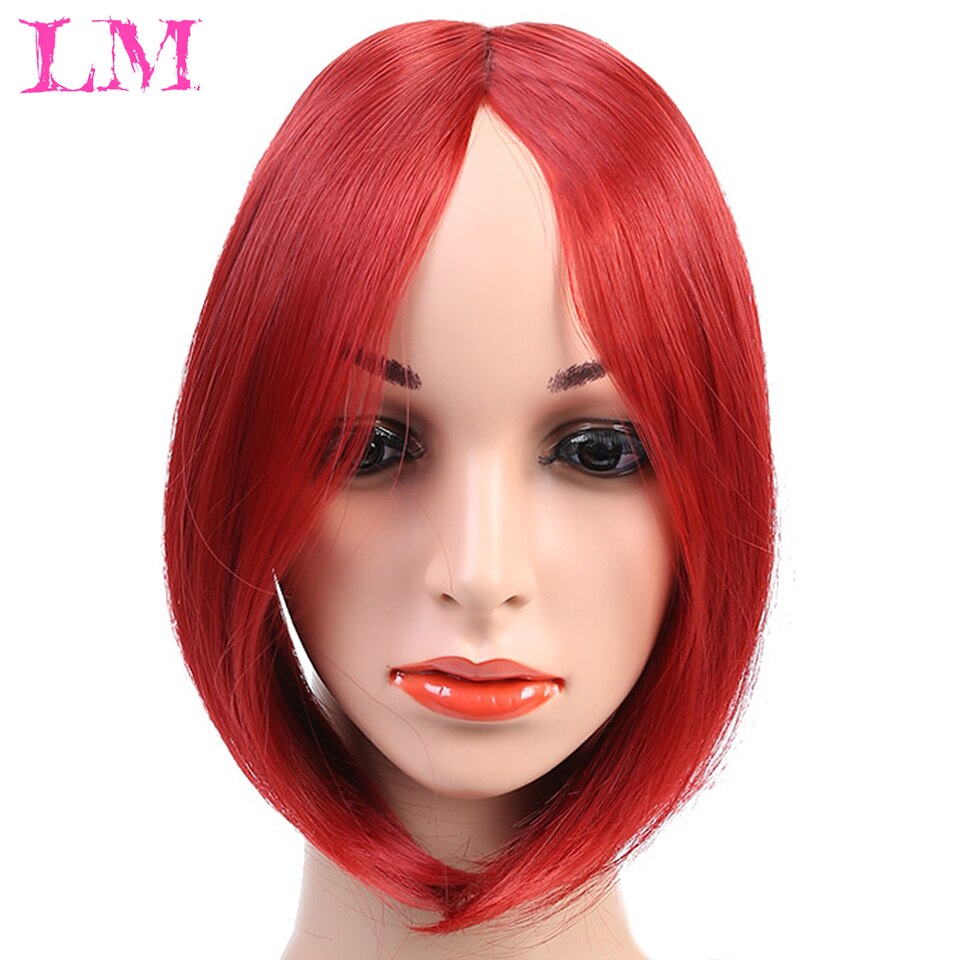 Long Clip In on Front Hair Side/Middle Part Fringe Hair Synthetic Wig Natural Black Brown Black High Temperature Fiber: 923-101