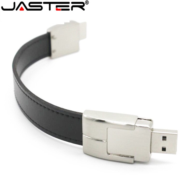 Bracelet en cuir JASTER clé USB clé USB 4GB 8GB 16GB 32GB USB 2.0 clés de mémoire Flash Bracelet stylo lecteur