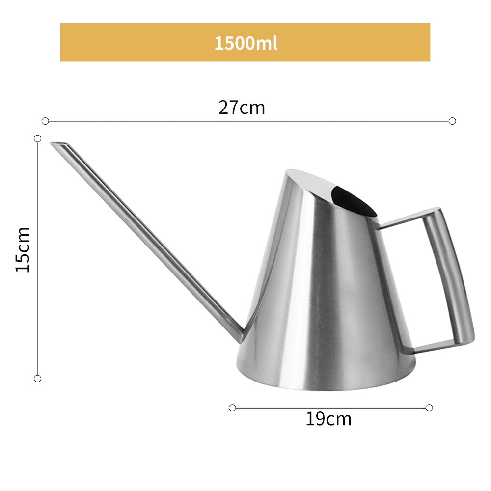 Konewka konewka ze stali nierdzewnej stalowe długie wylewka ogrodnictwo doniczkowe użyj uchwytu idealny robić podlewania rośliny kwiatowe prysznic akcesorium: F-L