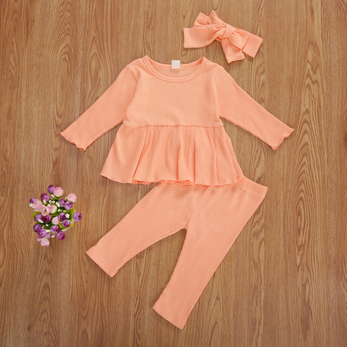 3 Stuks Baby Meisjes Kleding Sets Herfst Winter Lange Mouw Gebreide Jurk Top Broek Hoofdband Outfits Baby Warm Kleding 1-5Y