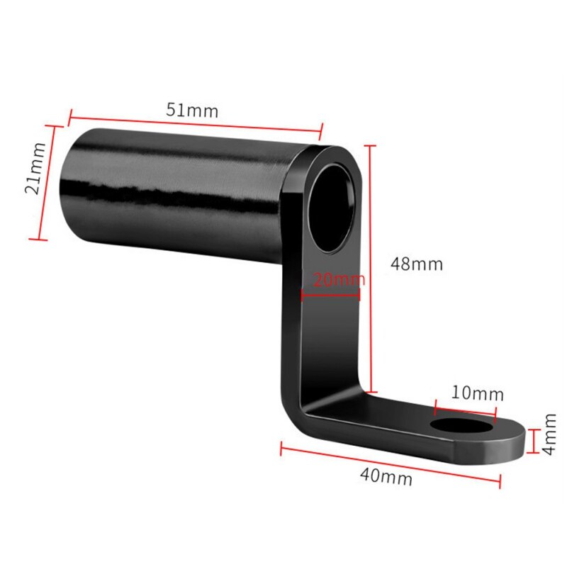Motocicleta espejo retrovisor montaje extensor soporte abrazadera soporte Bar teléfono palancas múltiples funciones