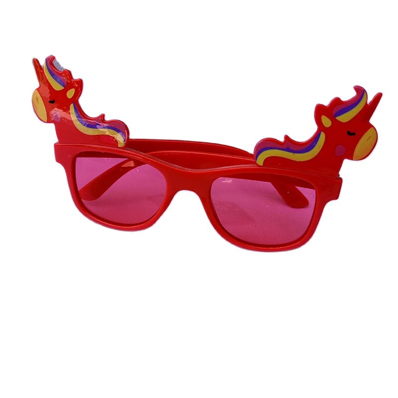 Unicorn Glasses Rainbow Unicornio Glasses Unicorn Girl Birthday Party Baby Shower Birthday Party Decor Kids Birthday UN01: red 4