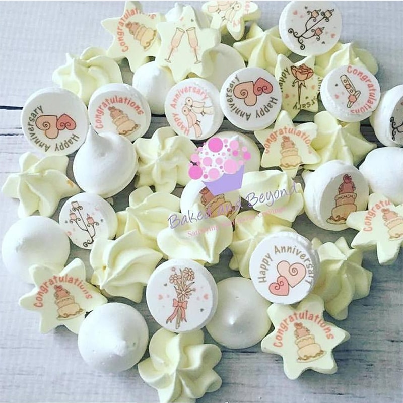 Mariage Aniversary juste marié sucre timbre transfert papier différent motif chocolat décoration feuille gâteau décoration outils
