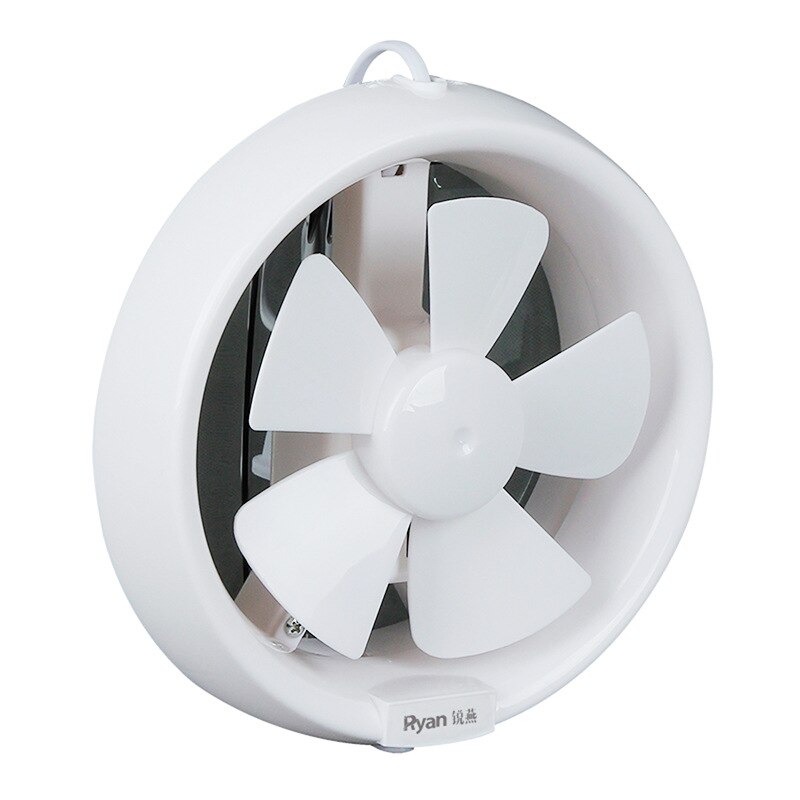 6/8 Inch Ventilator Fan Window Fan Mute Wall Exhaust Fan Hole Size 150x150mm/200x200m Waterproof for Bathroom Kitchen Toilets