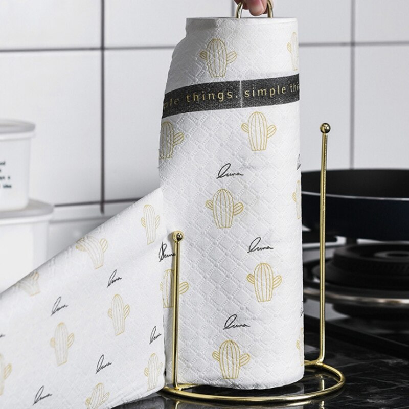 Kitchen Paper Towels, Wet and Dry Cleaning Cloth Reusable Strong Oil-Absorbing Paper Towels, Kitchen Paper Cactus Style