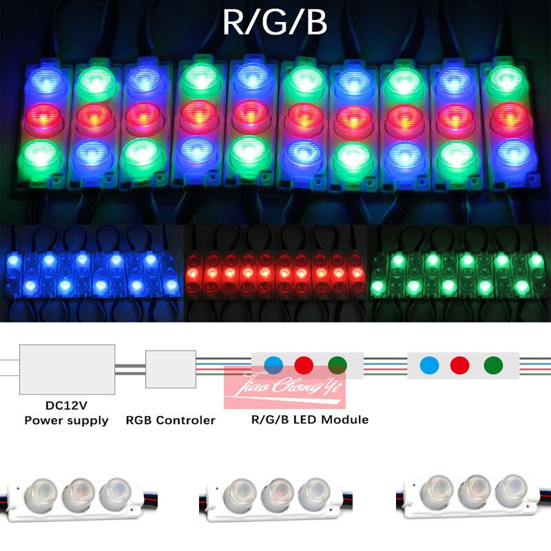 10pcs/lot Super Bright 3W 3030 SMD LED Module Lights Waterproof Light Lamp 12V
