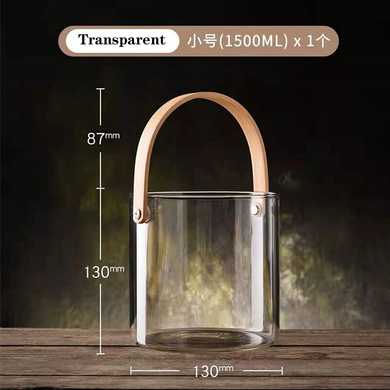 Ice Champagne Bucket Glass ice bucket Wine Chiller Bottle Ice Barrel Cooler Champagne Beer Cold Water Ice Container: C