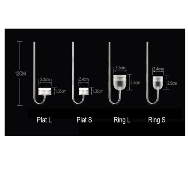 HONGYI 1 Piece Acrylic Aquarium O2 Refiner Air Oxygen Diffuser Mini Nano Atomizer Fish Tank Super Silm Bubble Counter