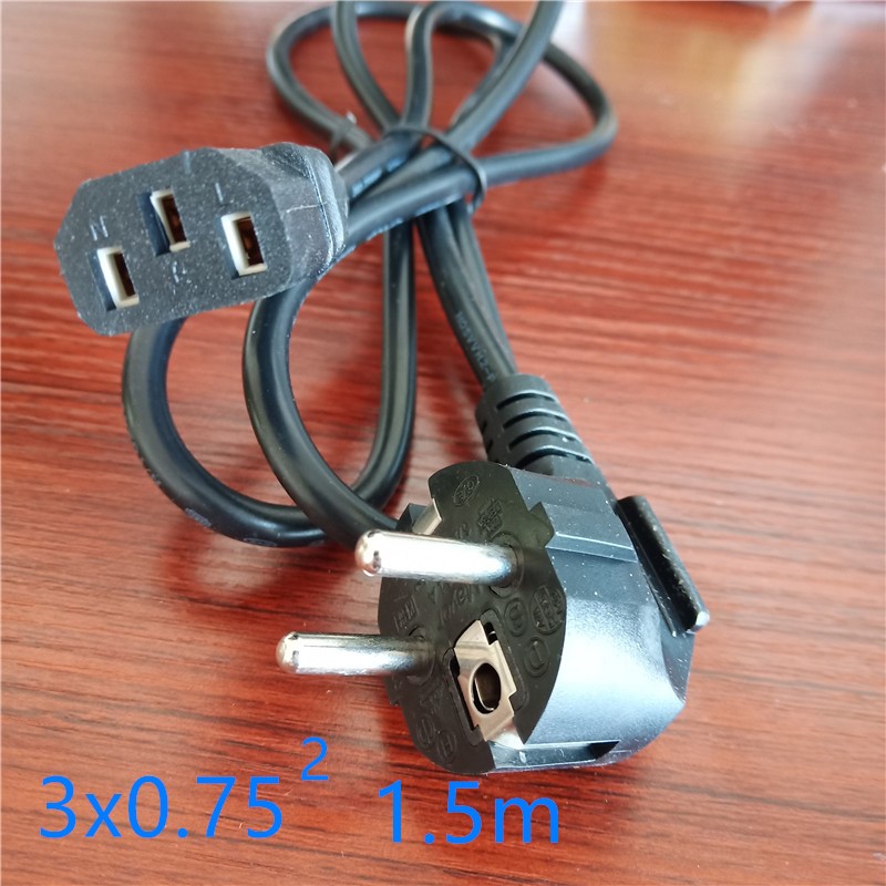 EU European AC Electrical Power Schuko CEE 7/7 Rewireable Plug Male Sockets Outlets Adaptor Adapter Extension Cord Connector