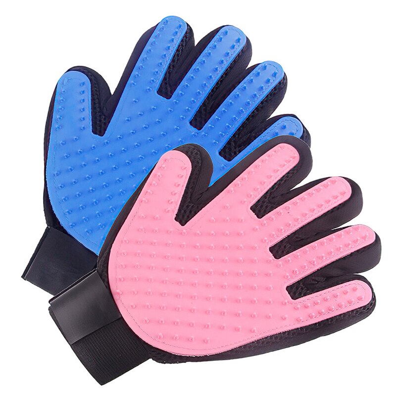 Guantes de baño para perros y mascotas, cepillo de silicona para gatos, peine para pelo, suministros de limpieza para baño de perros, peine para animales