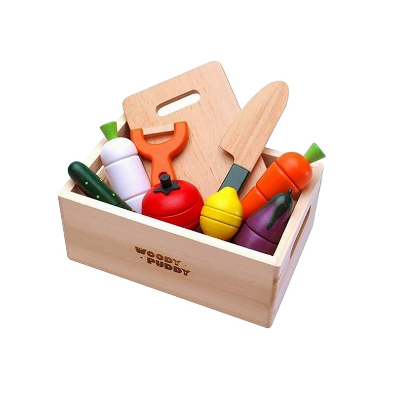 Montessori coupe Fruits et légumes jouets en bois classique jeu Simulation cuisine série jouets cuisine jouets éducation précoce: 1
