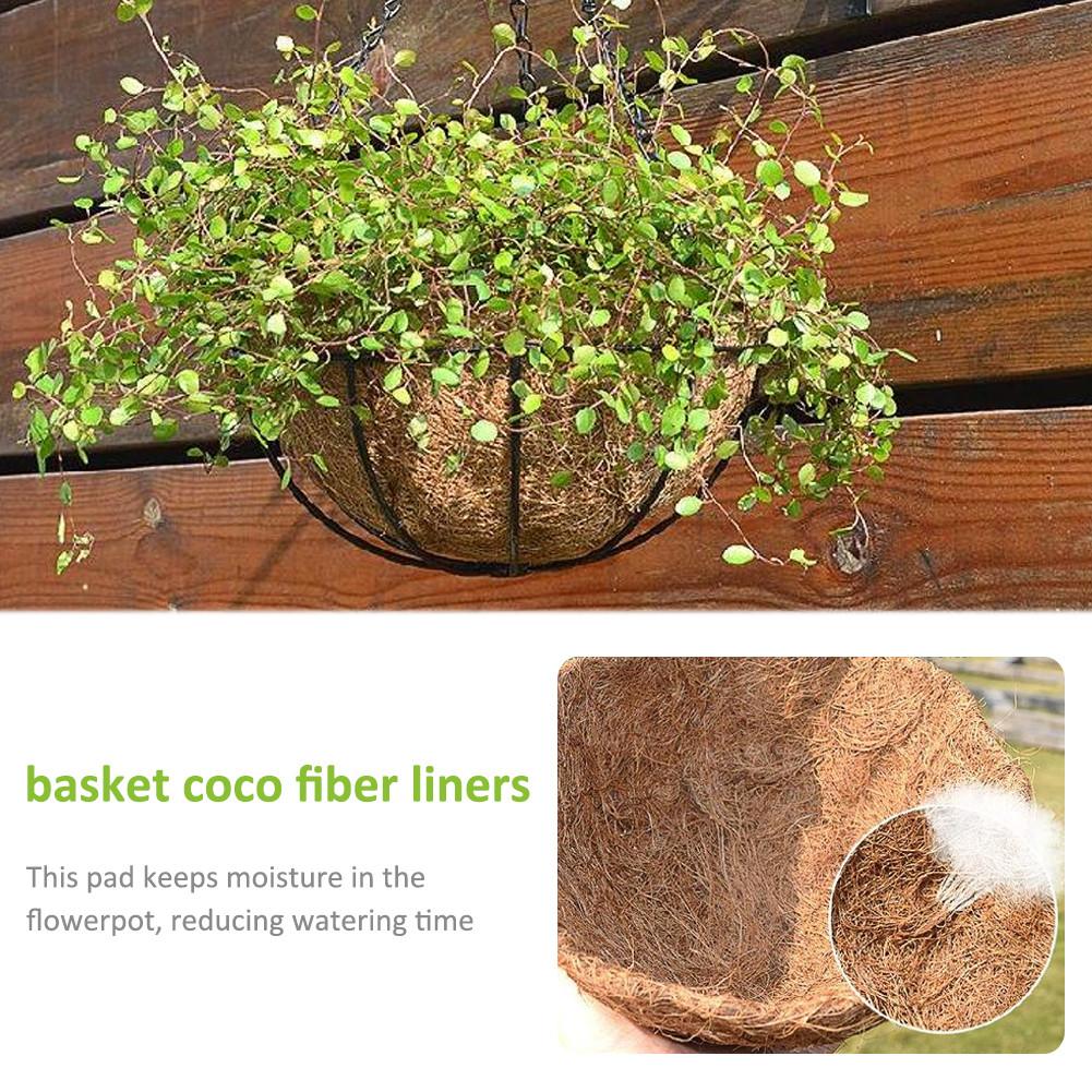 Half Round Flower Pot Natural Coconut Cocoa Fiber Liner Half Circle For Wall Hanging Baskets For Home Garden Wedding Decor