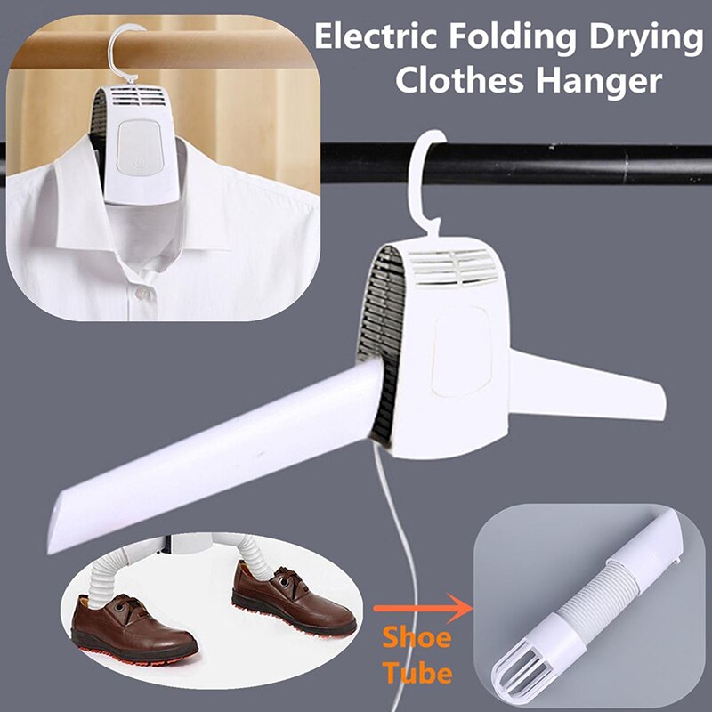 Foldable Electric Clothes Hangers Drying Rack 220V Laundry Clothes Dryer Rack Smart Shoes Coat Hanger For Travel