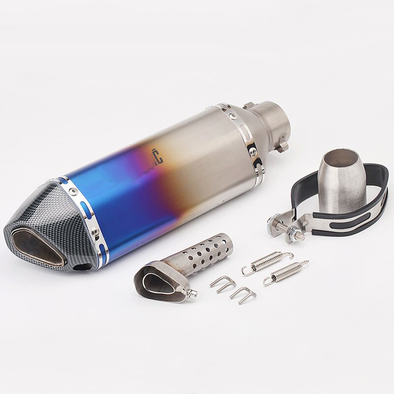 51mm Universal Motorcycle Exhaust Muffler Pipe Scooter Dirt Pit Bike Tube DB Killer For Honda R1 R3 MT07 cafe racer simson s51: M Ak laser