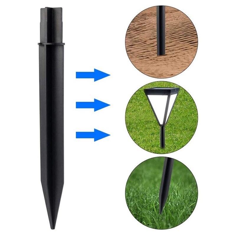 15 Pcs Plastic Ground Spikes,Solar Torch Stakes Solar Lights Spikes Replacement Plastic Lights Stakes For Garden Lights