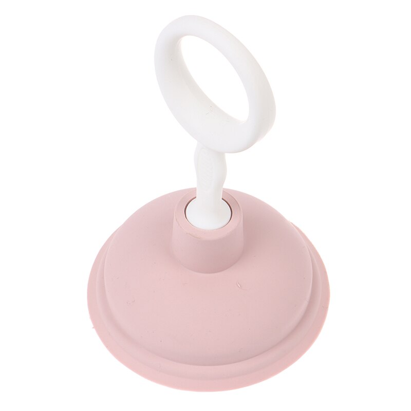 Kitchen Strong Sink Drain Pipe Dredging Suction Cup Toilet Plunger Bathroom Portable Sewer Hair Blockage Cleaning Cleaner: pink