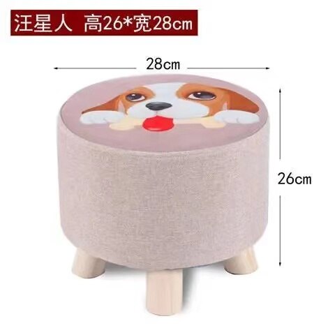 Hause Sofa Runde Hocker Tuch Kunst Wohnzimmer Tee Tisch HüGel Holz Kreative Kleine Fuß Hocker Sattel freundlicher Hocker Bank: 04