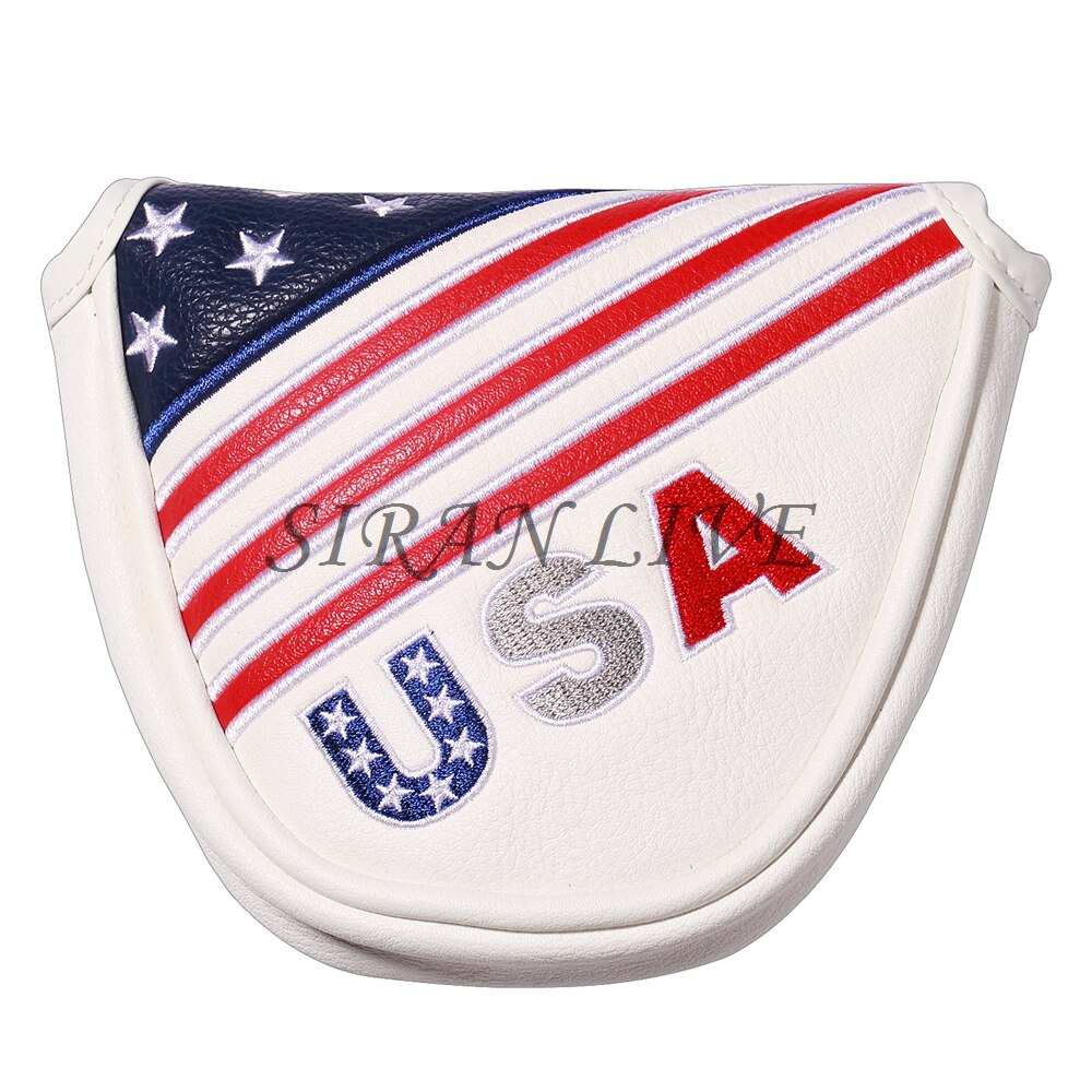 Mallet putter cover golf headcover putter head cover magnetisk lukking stil