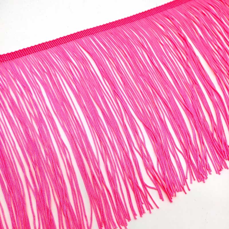 Ruban à franges en dentelle blanche de 50CM de Long, 15CM de large, pour bricolage, robe latine, vêtements de scène, accessoires: Blood