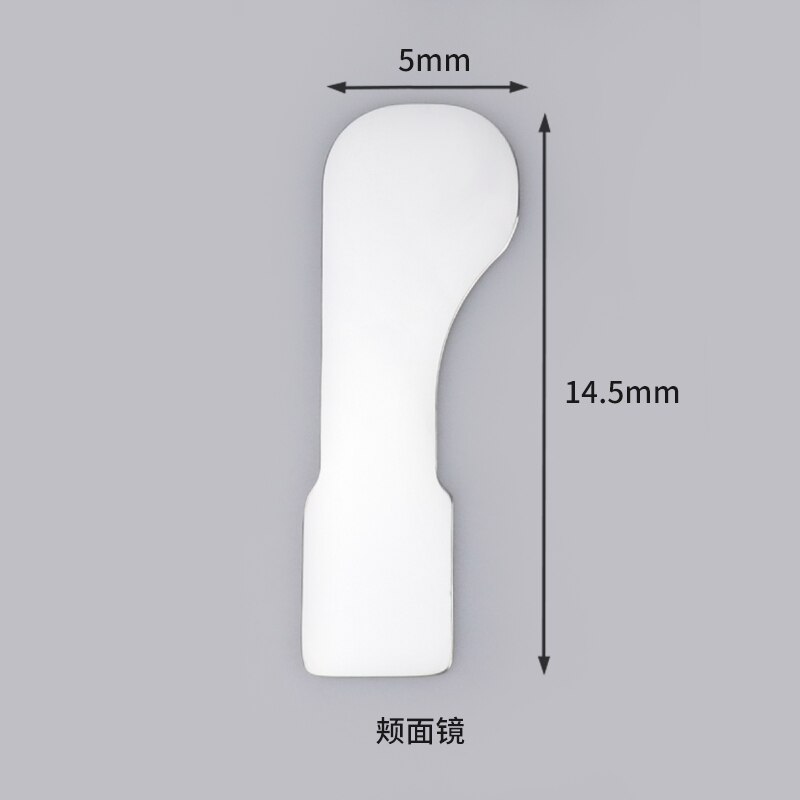 Tandheelkundige Imaging Foto Spiegel Led Fog Gratis Orthodontische Hoge Hardheid Roestvrij Staal Fotografie Reflector Orale Ortho Gereedschap: 1 Buccal mirror