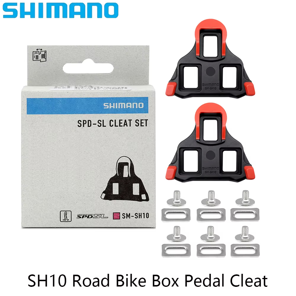 SHIMANO SH10 SH11 SH12 Fahrrad Pedal Cleat Selbstsichernde Ultraleichte Box Schuhe Pedale Für Rennrad Original Teile: WHITE