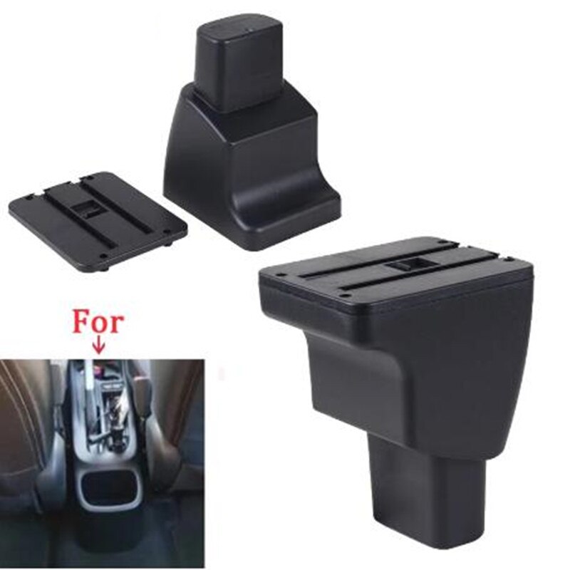 Car Armrest box For Hyundai I10 Rotatable Center Centre Console Storage Box with USB interface decoration accessories