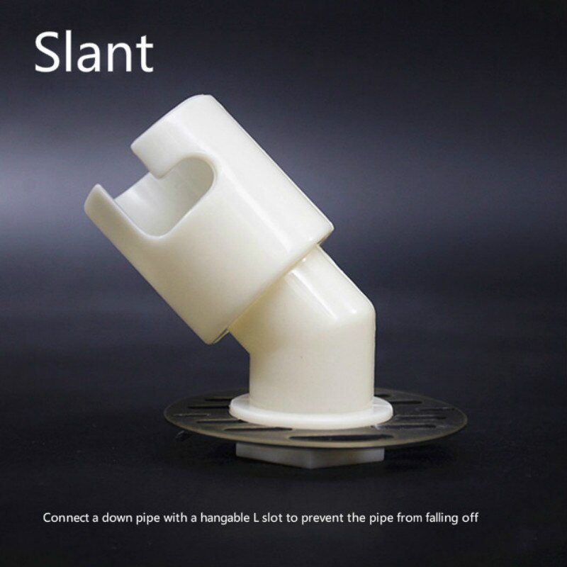 Washing machine down pipe drain joint drain pipe down pipe washing machine floor drain special joint three-head joint Elbows: Light Grey