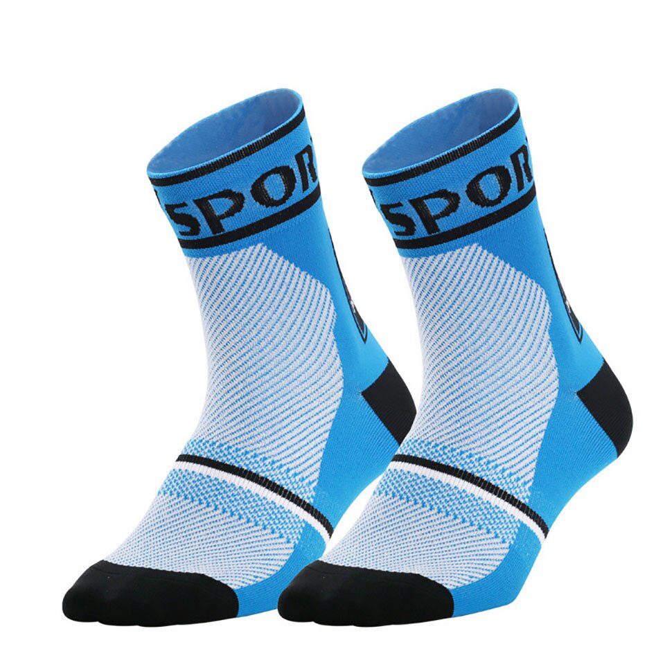 Outdoor Sports Cycling Socks Breathable Fishing Climbing Hiking Walking Running Football Basketball Socks: 04 / L Size 39-46
