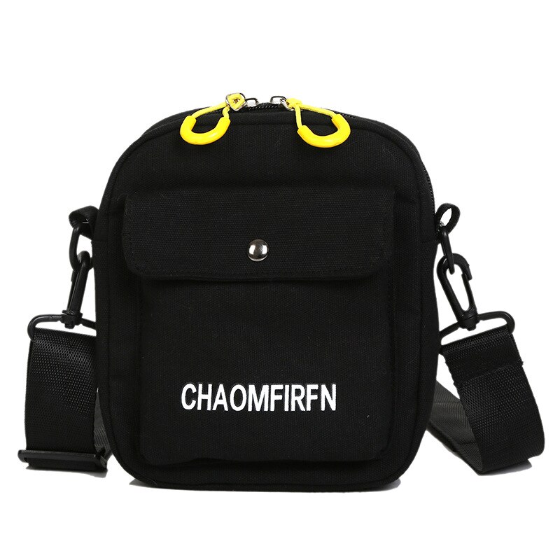 2020 nowe letnie torby płócienne moda damska małe słodkie czarne torby crossbody dziewczyna student ramię torba na telefon komórkowy moneta torebka: czarny