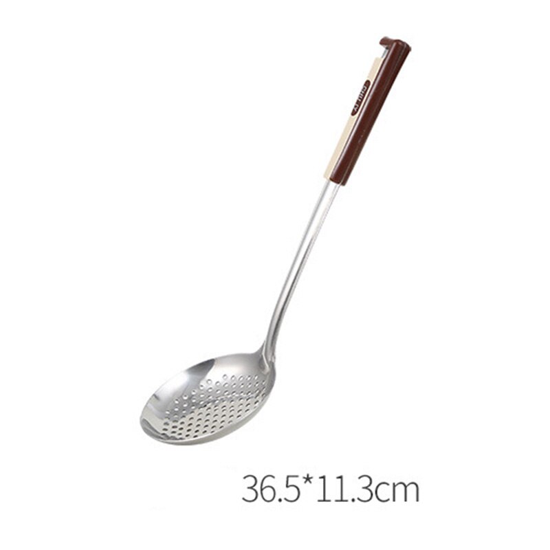 Stainless Steel Kitchen Cooking Tool Sets Turners Spatula Spoon Shovel Colander Pasta Rice Scoop Cooking Tool Set: Colander