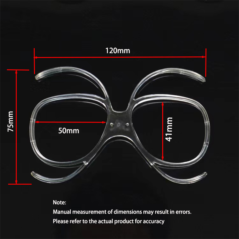 Buigbare motorbril Skibril Bril Bijziendheid Frame Rx Insert Optische adapter Flexibel