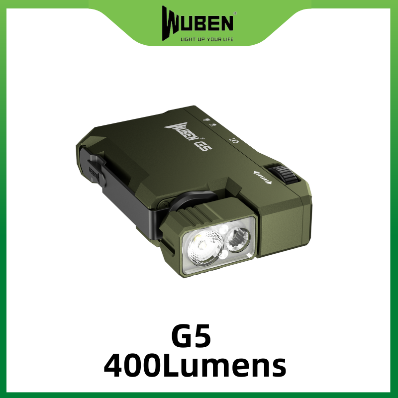 Wuben  g5 edc lommelygte 400 lumen - grøn