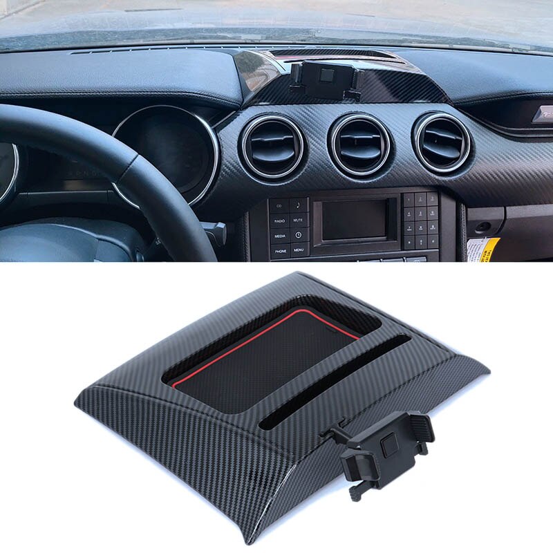 Auto-interieur multi-mount dashboard telefoonhouder opbergdoos voor ford mustang