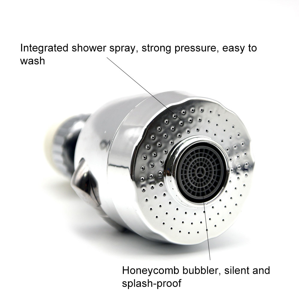 3 Modes aérateur de cuisine Flexible économie d'eau mitigeur aérateur haute pression pulvérisateur buse 360 ° rotation diffuseur aérateur robinet