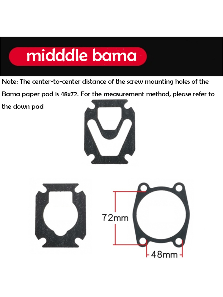 1 set/3pcs Paper Pad Clip Steel Sheet Air Compressor Cylinder Head Base Valve Plate Sealing Gasket Washers