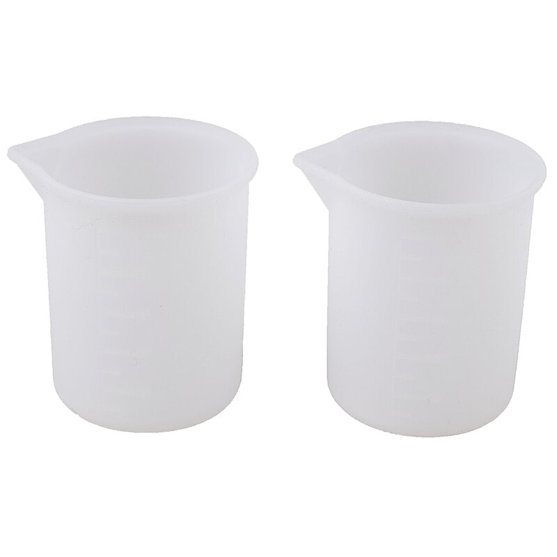 100 ml transparente de silicona Copa Escala de pegamento taza de medición de reutilizable herramientas de medición para la cocción de bricolaje accesorios de cocina