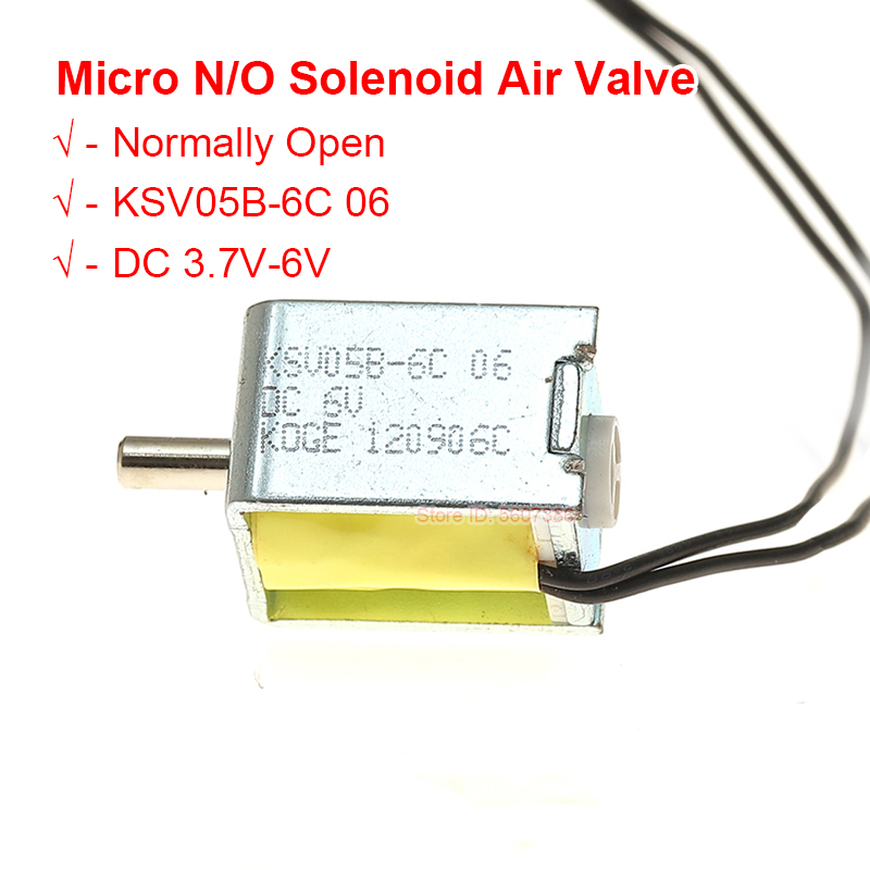 Mini elettrovalvole elettromagnetiche da 6 V Valvole di scarico Micro DC normalmente aperte N/O per valvola dell'aria del monitor della pressione arteriosa