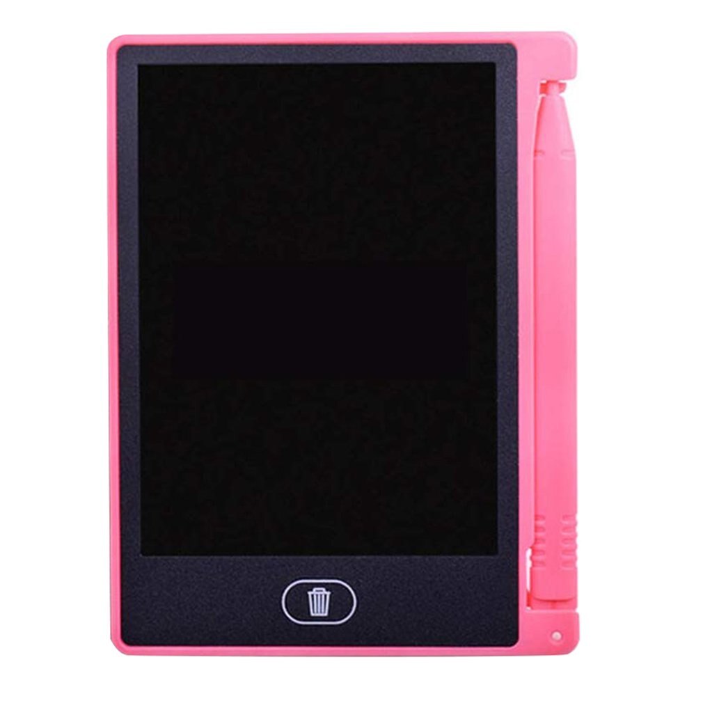 4.4 Inch Lcd Digitale Engels Lcd Tablet Draagbare Mini Kinderen Tekening Graffiti Board Bericht Schrijfbord: Roze