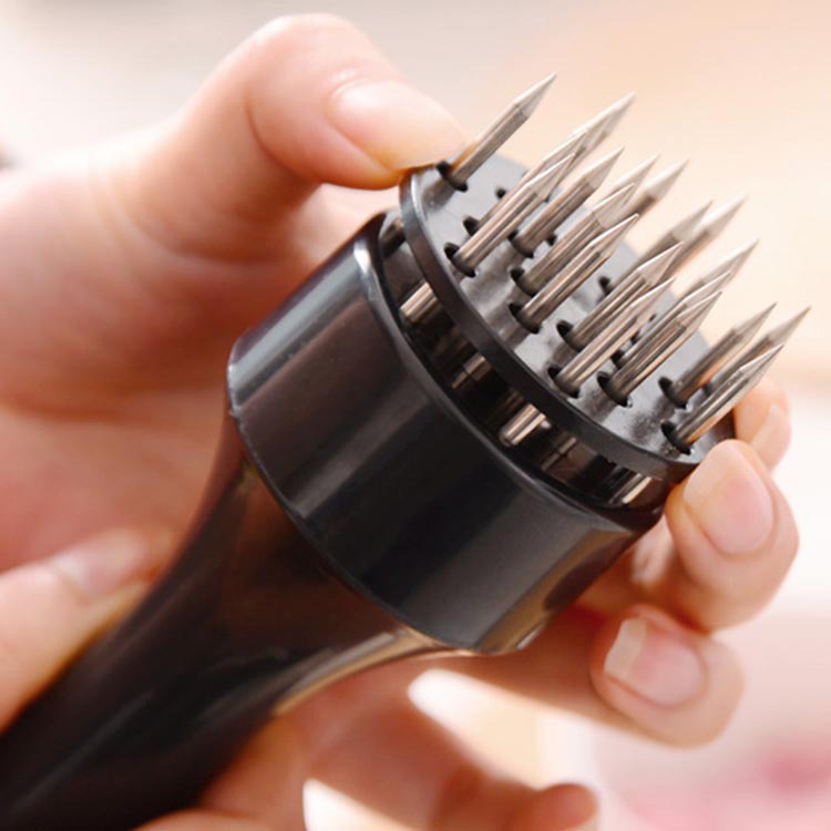ABS + Rvs Mals Vlees Hamer Keuken Helper Tenderizer Losse Steak Karbonade Snelle Vleesvermalser Naald