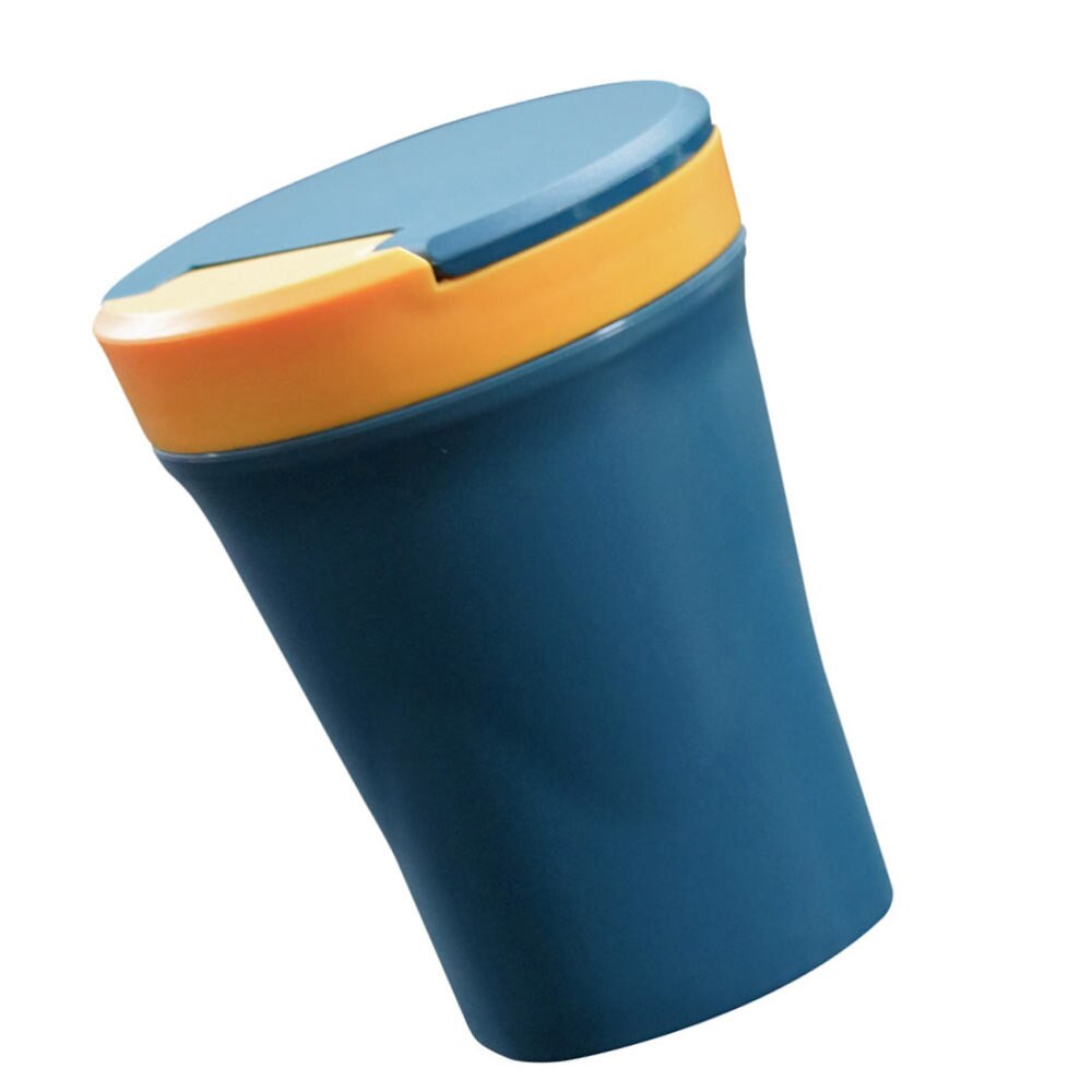 450Ml Microwaveable Soep Cup Soep Container Met Deksel Lepel Voor Vrienden Familie: Blue