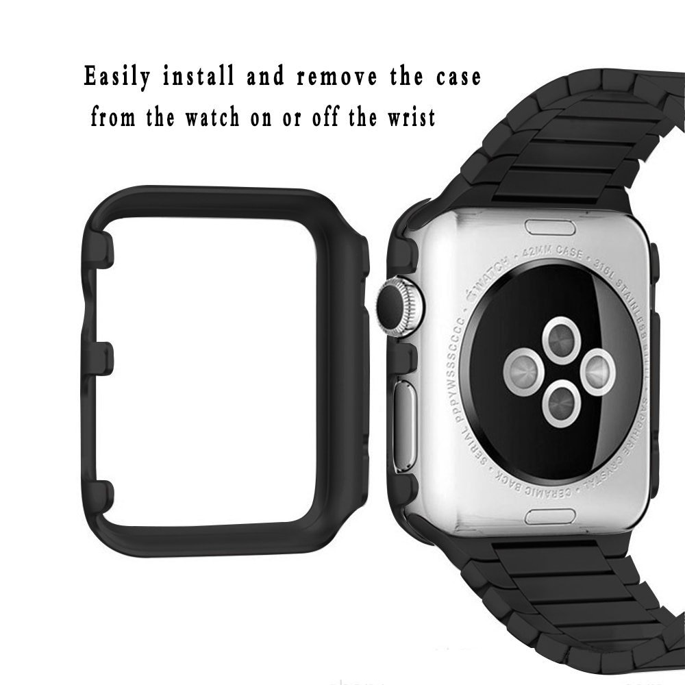 Bedst til apple watch serie 5 beskyttende etui 44mm 40mm metalur etui til iwatch 5 4 3 2 1 38mm 42mm beskyttende cover shell