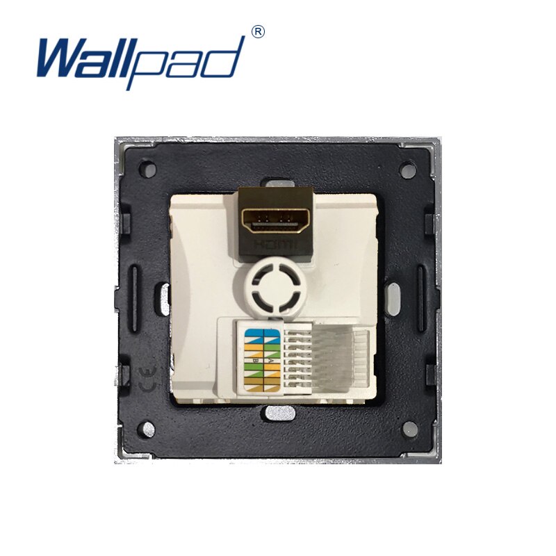Hdmi-Compatibel RJ45 CAT6 Socket Lading Wallpad Luxe Witte Muur Stopcontact Sockets Pc Panel