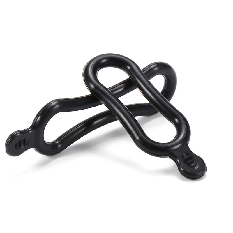 Neueste Silikon Gummi 2Stck Fahrrad Licht Halfter Fahrrad Lenker Befestigung Ring Gummi Elastische Taschenlampe Vorne Radfahren Teil