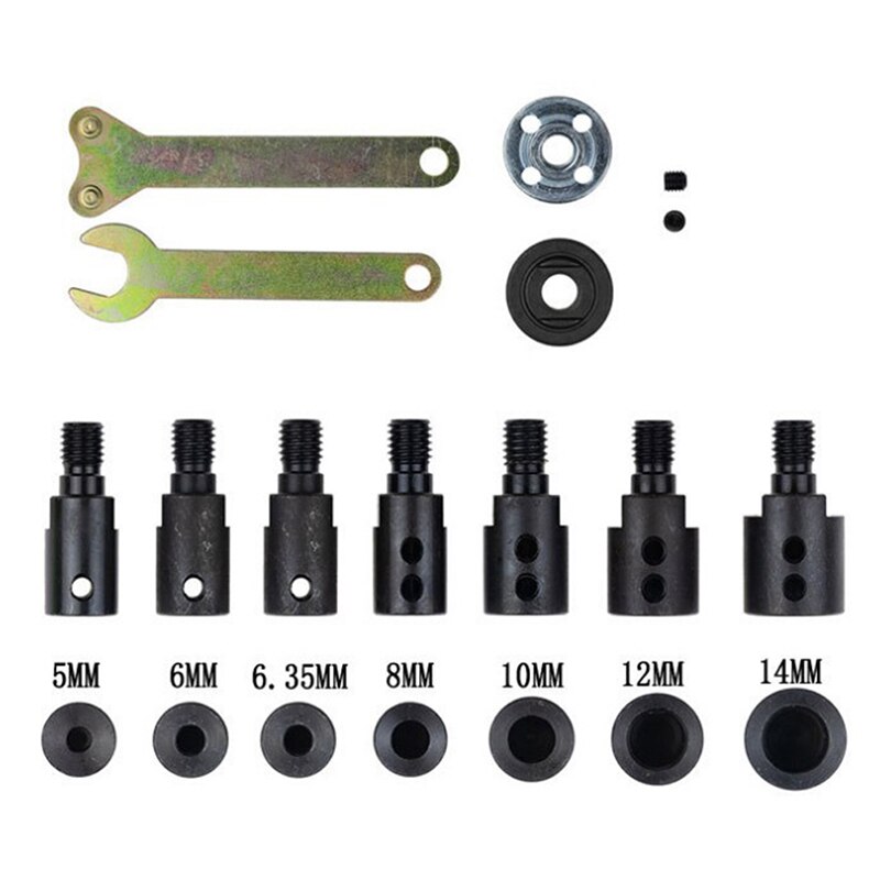 Saw Blade Adapter M10 5/8/10/12mm Drill Spindle Chuck Adapter Grinding Polishing Motor Shaft Connecting Rod Sleeve !