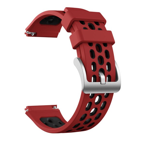 Sport Siliconen Horloge Band Voor Huawei Horloge Gt 2e Gt 2 E Originele Smartwatch Vervangende Horloge Band Polsband 22Mm armband Riem: Red black