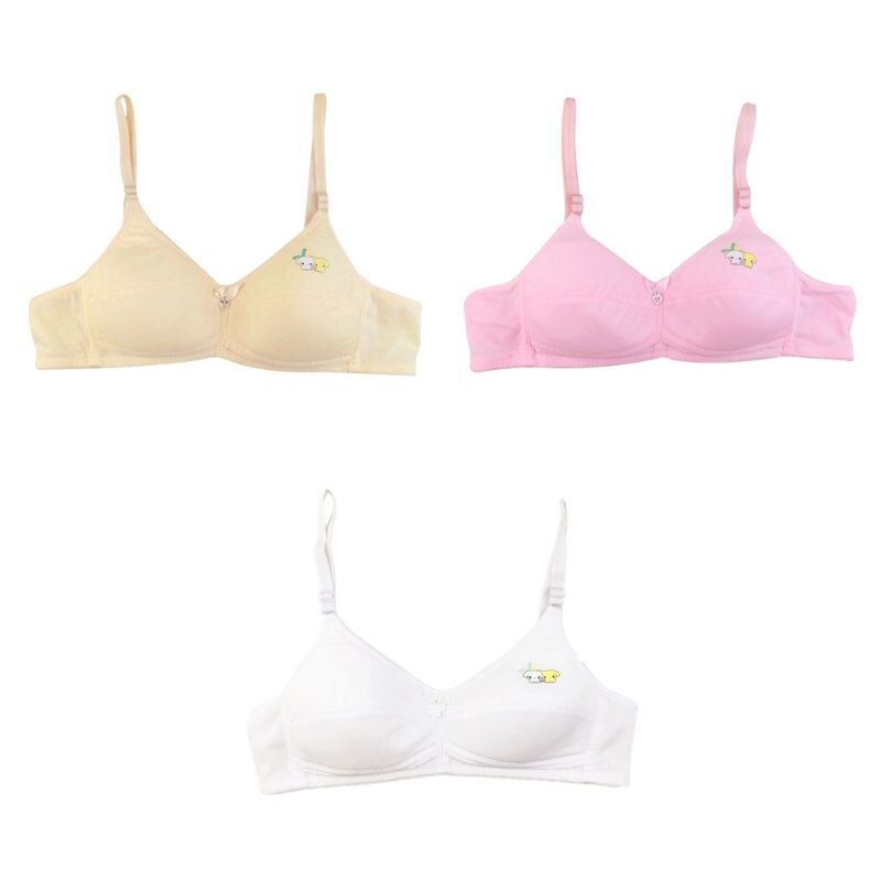 Bh voor jonge meisjes, tieners, zacht katoen, cartoon, geen stalen ring, student, verstelbare lingerie, ondergoed, tienermeisjes, comfortabele bh's