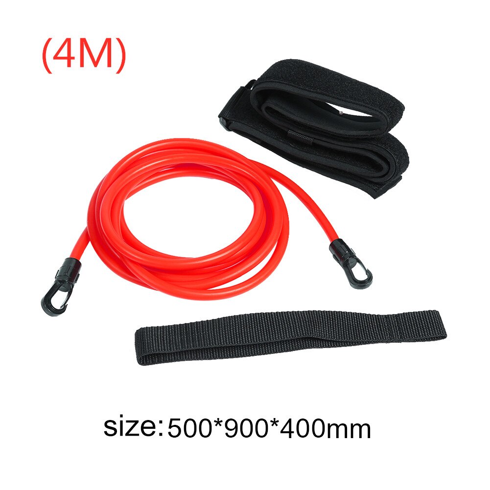 Adjustable Swim Training Resistance Elastic Belt Safety Rope Swimming Pool Latex Tubes Various Specifications Styles Accessories: Red 5X9X4M